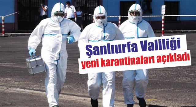 Urfa'da 6 yer karantinaya alındı