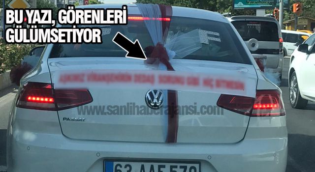 Urfa’da bu gelin arabasını görenler şaşırdı