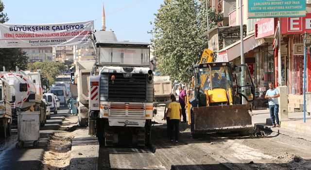 Açıksu Caddesi’nde çalışmalar tam hız sürüyor