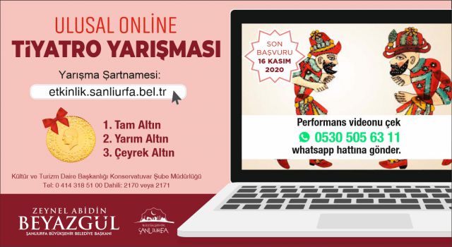 Ödüllü online ses ve tiyatro yarışması düzenleniyor      