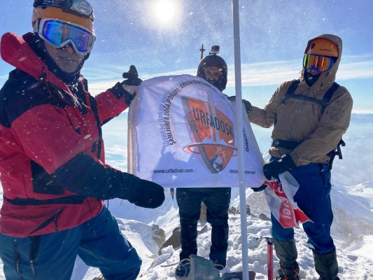 Şanlıurfalı dağcılar Erciyes Dağı Kış Tırmanışına katıldı