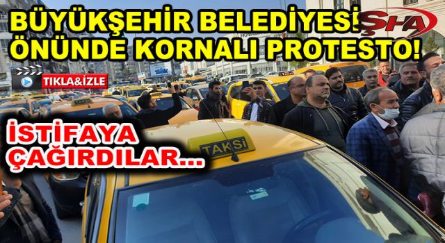 Urfa'da taksiciler eylemde!