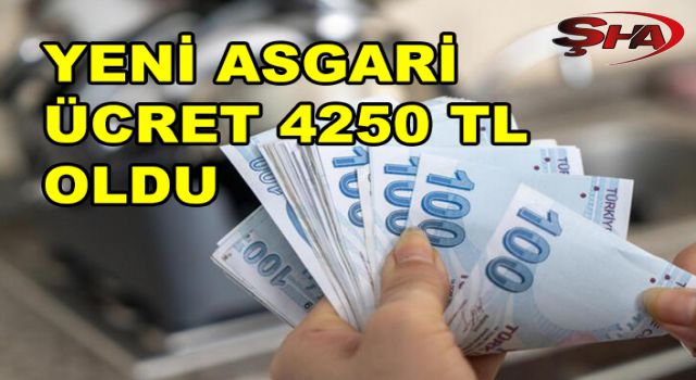 Yeni asgari ücret açıklandı