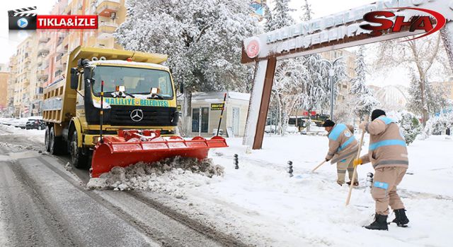 Haliliye Belediyesi karla mücadele ediyor