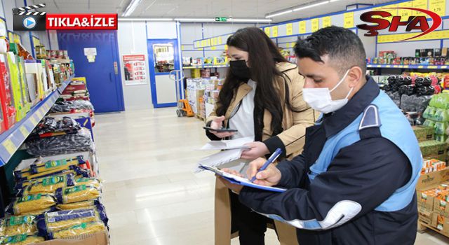 Karaköprü’deki marketlerde fiyatlar denetlendi