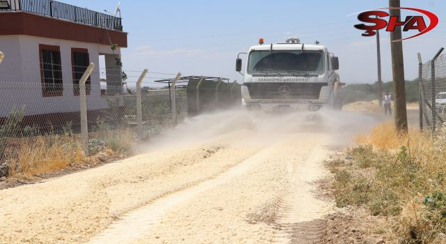 Karaköprü kırsalında hizmetler durmuyor