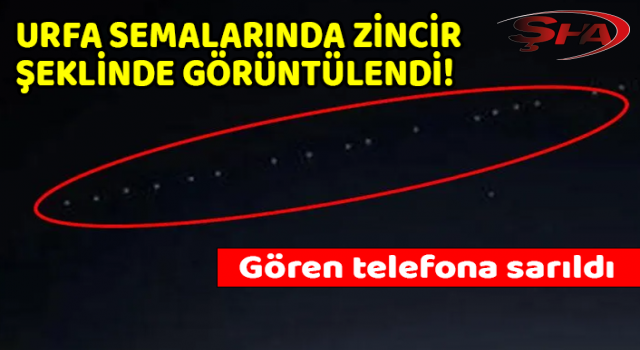 Urfa'da gökyüzünde şaşkınlık yaratan görüntü!