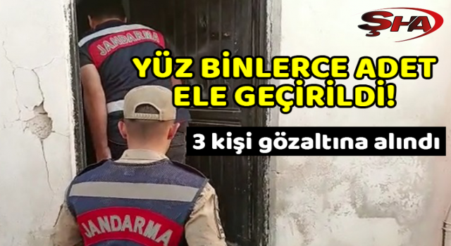 Urfa’da jandarmadan baskın!