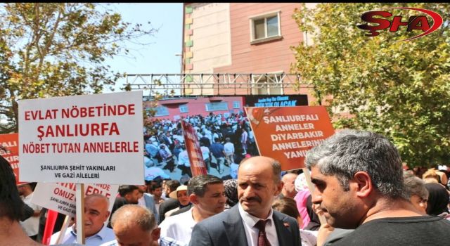 Urfalı şehit yakınları ve gazilerden Diyarbakır annelerine destek