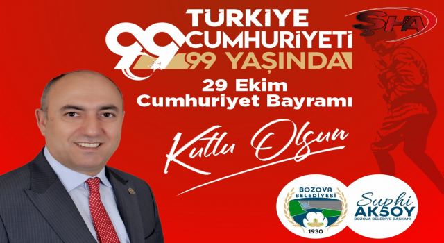 Başkan Aksoy, Cumhuriyet Bayramı'nı kutladı