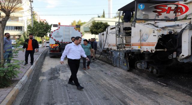 Karaköprü'de asfalt yollar yenileniyor