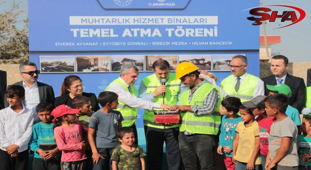 Urfa'da yeni muhtar evleri yapılıyor