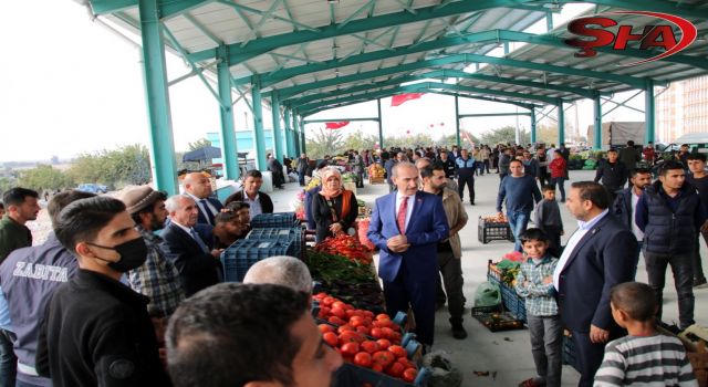 AKÇAKALE SEMT PAZARINDA İLK PAZAR KURULDU