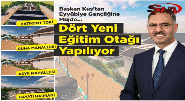 BAŞKAN KUŞ’TAN EYYÜBİYE GENÇLİĞİNE DÖRT BÜYÜK MÜJDE