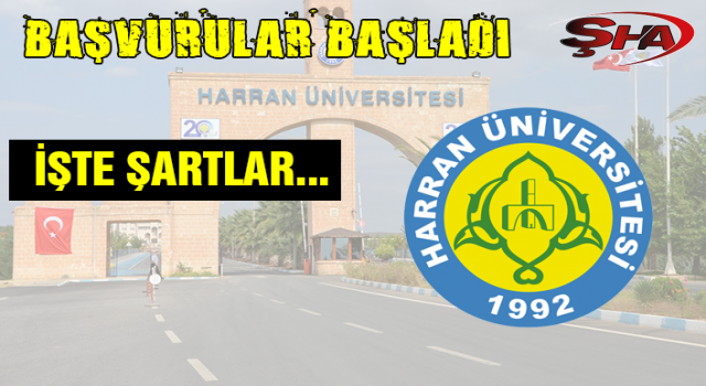 Harran Üniversitesi sözleşmeli personel alıyor