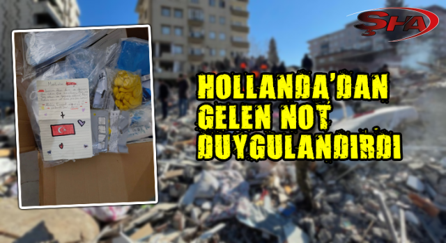 Urfa Valiliği paylaştı: Duygulandıran not...