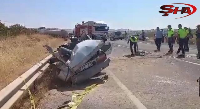 Urfa’da otomobil hurdaya döndü! Sürücü öldü  