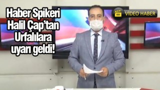 Güneydoğu Haber Spikeri, haberleri maskeyle sundu