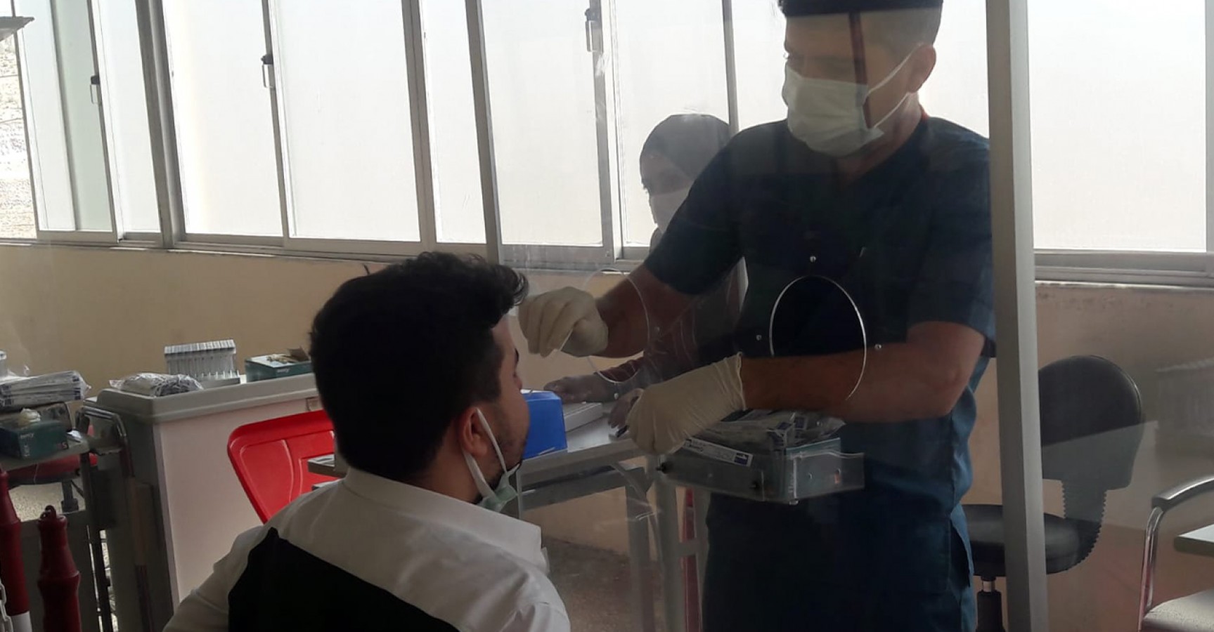 Şanlıurfa’da PCR testi yoğunluğu