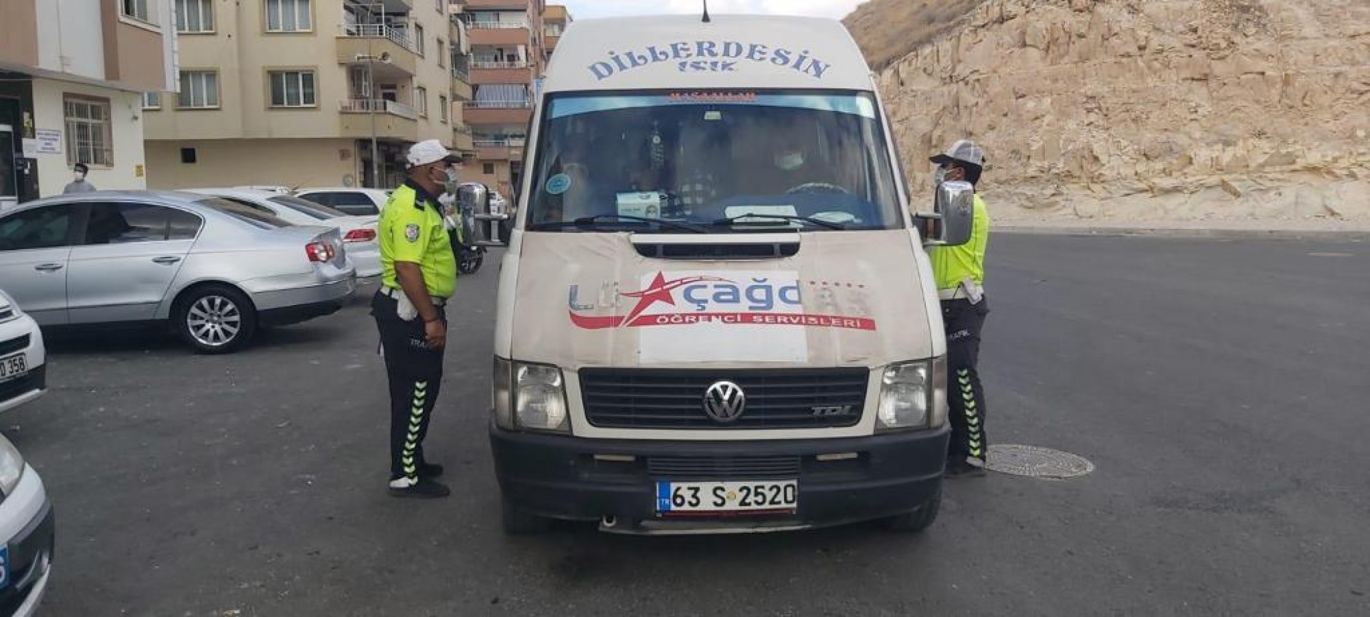 Birecik’te öğrenci servis denetimi