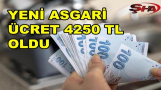 Yeni asgari ücret açıklandı