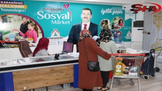 KARAKÖPRÜ’DE İHTİYAÇLAR SOSYAL MARKETTE GİDERİLİYOR